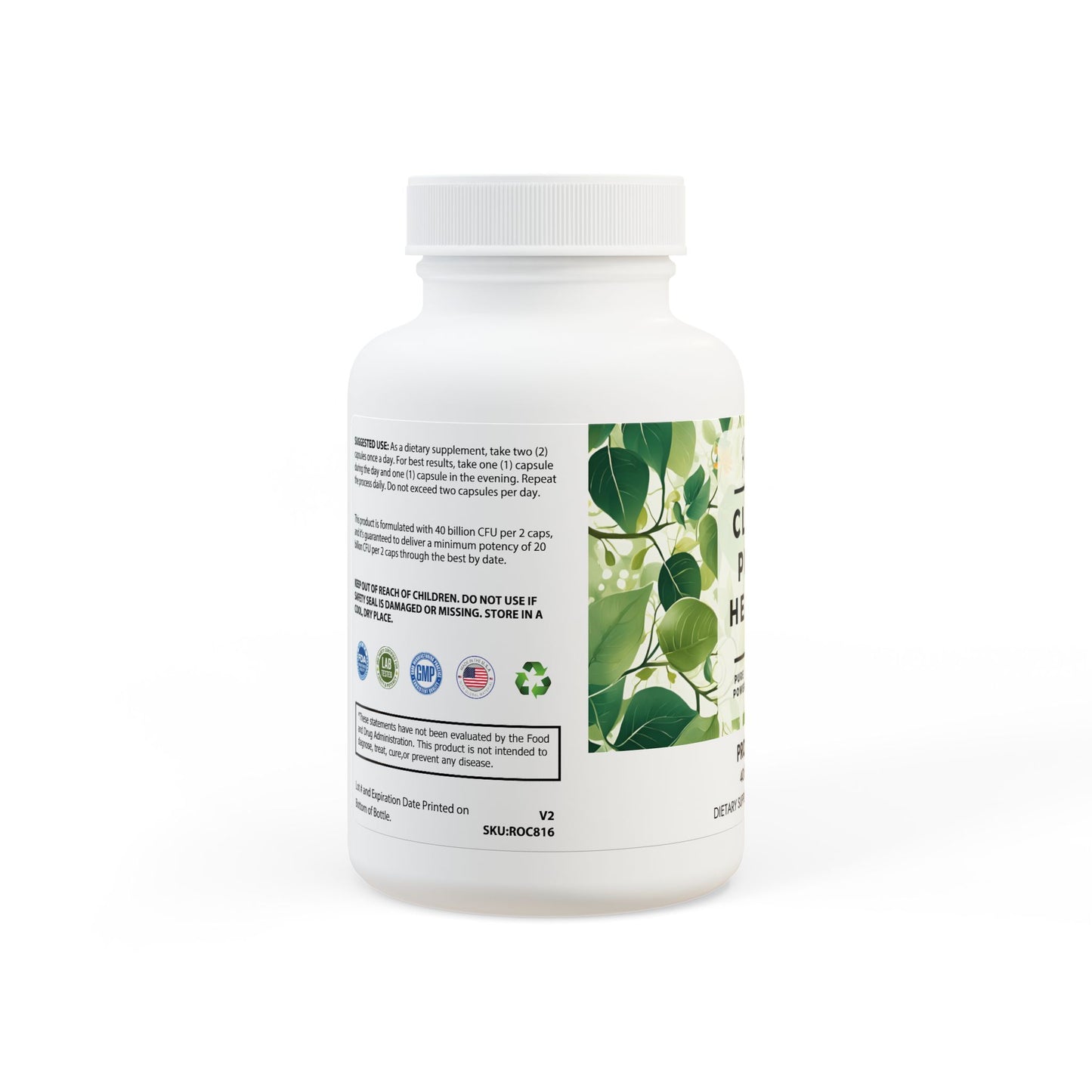 Probiotics + Prebiotics Supplement (60 Capsules)