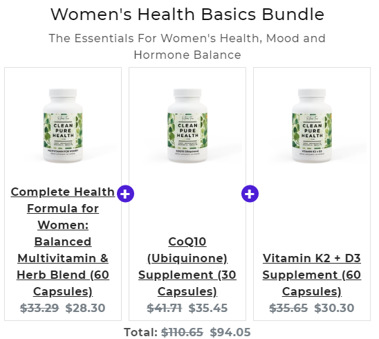 Women's Health Basics Bundle